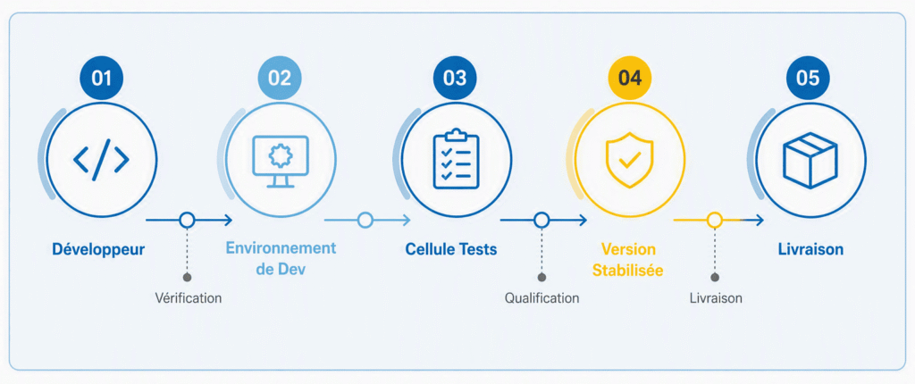 Schéma du processus de qualification